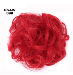 Fluffy Curly Hair Bun with Drawstring – Popular Hair Ball Hair Ring for Women (Europe, Japan, Korea)