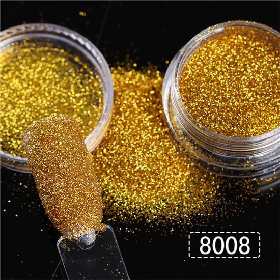 Holographic Nail Glitter – Sparkling Nail Art Powder for DIY Manicure