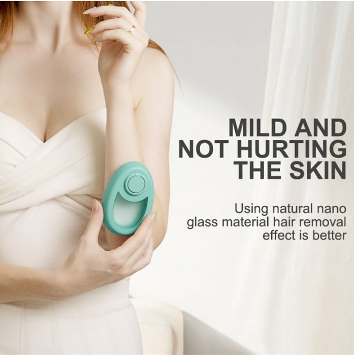 CJEER Crystal Hair Eraser – Painless Hair Removal Tool for Women & Men, Reusable Exfoliating Crystal Remover for Legs, Arms, Back