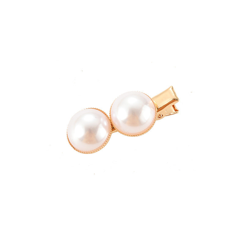 Slip-On Pearl Bow Hair Clip – Elegant Women’s Hair Accessory