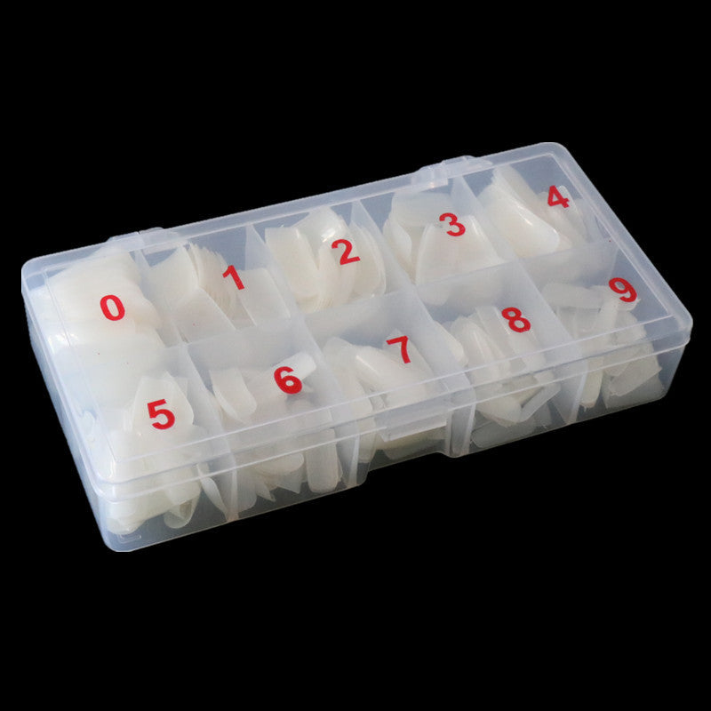 500pcs Transparent Fake Nail Set – Full & Half Paste French Natural Nail Art Tips
