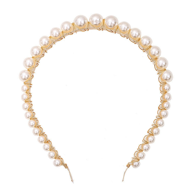 Thin Pearl Headband – Elegant Hair Accessory for Women