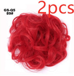 Fluffy Curly Hair Bun with Drawstring – Popular Hair Ball Hair Ring for Women (Europe, Japan, Korea)