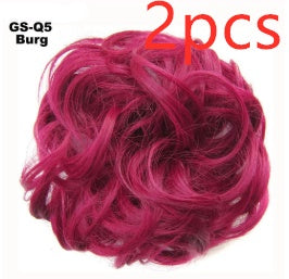 Fluffy Curly Hair Bun with Drawstring – Popular Hair Ball Hair Ring for Women (Europe, Japan, Korea)
