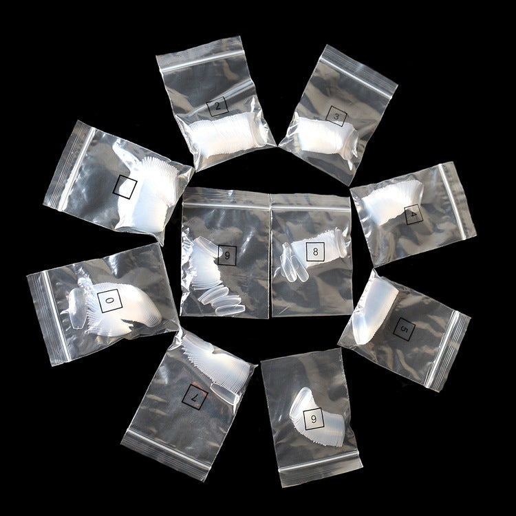 500pcs Transparent Natural Fake Nails – Full Cover Acrylic Nail Tips for DIY Manicure