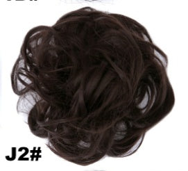 Fluffy Curly Hair Bun with Drawstring – Popular Hair Ball Hair Ring for Women (Europe, Japan, Korea)