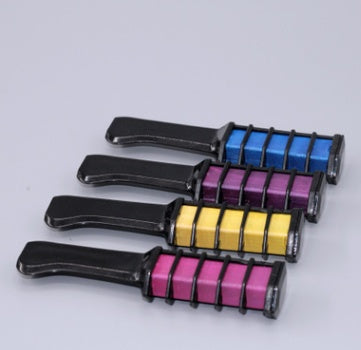 Temporary Hair Color Crayons – Mini Disposable Dye Chalk with Brush for Easy Styling
