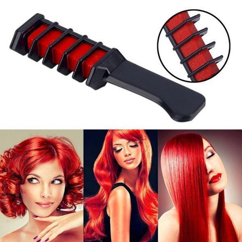 Temporary Hair Color Crayons – Mini Disposable Dye Chalk with Brush for Easy Styling