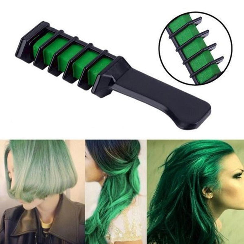 Temporary Hair Color Crayons – Mini Disposable Dye Chalk with Brush for Easy Styling