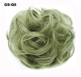 Fluffy Curly Hair Bun with Drawstring – Popular Hair Ball Hair Ring for Women (Europe, Japan, Korea)