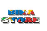 Colorful logo of Bika Store on a white background