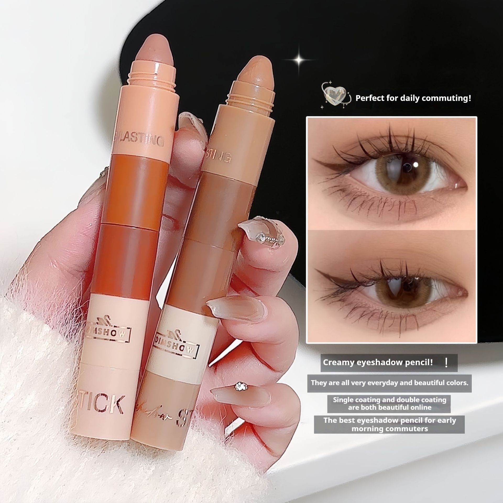 5-Section Lazy Eyeliner Pen – Quick Winged Eyeliner Stamp for Effortless Eye Definition & Face Highlighting