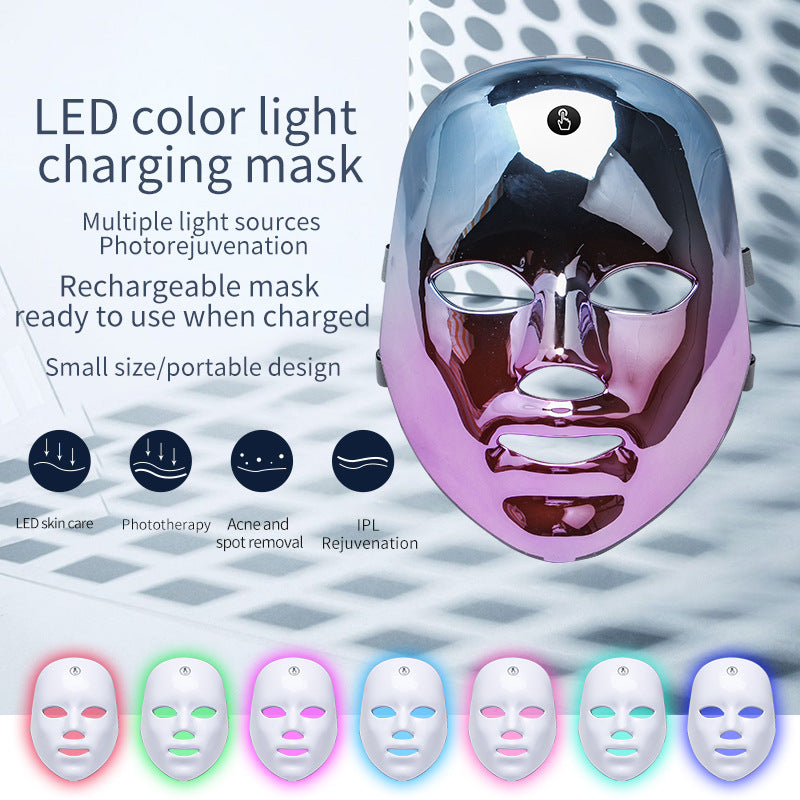 LED Light Therapy Face Mask – Rechargeable Acne & Skin Care Mask