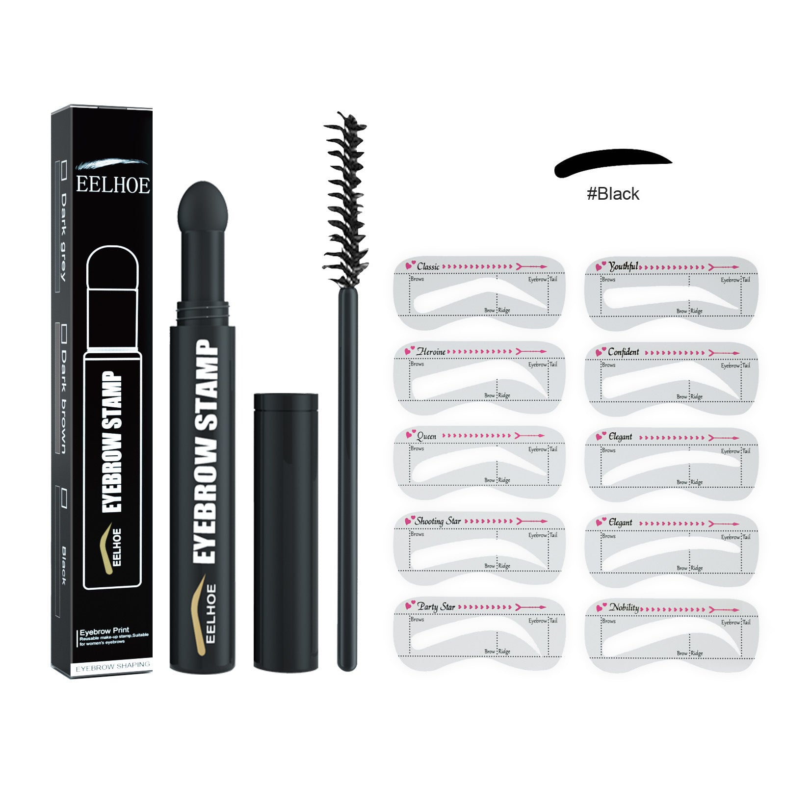 Eyebrow Stamp Pen – Quick & Easy Brow Printing Pen for Effortless, Natural-Looking Eyebrows (Lazy Girl Makeup Tool)
