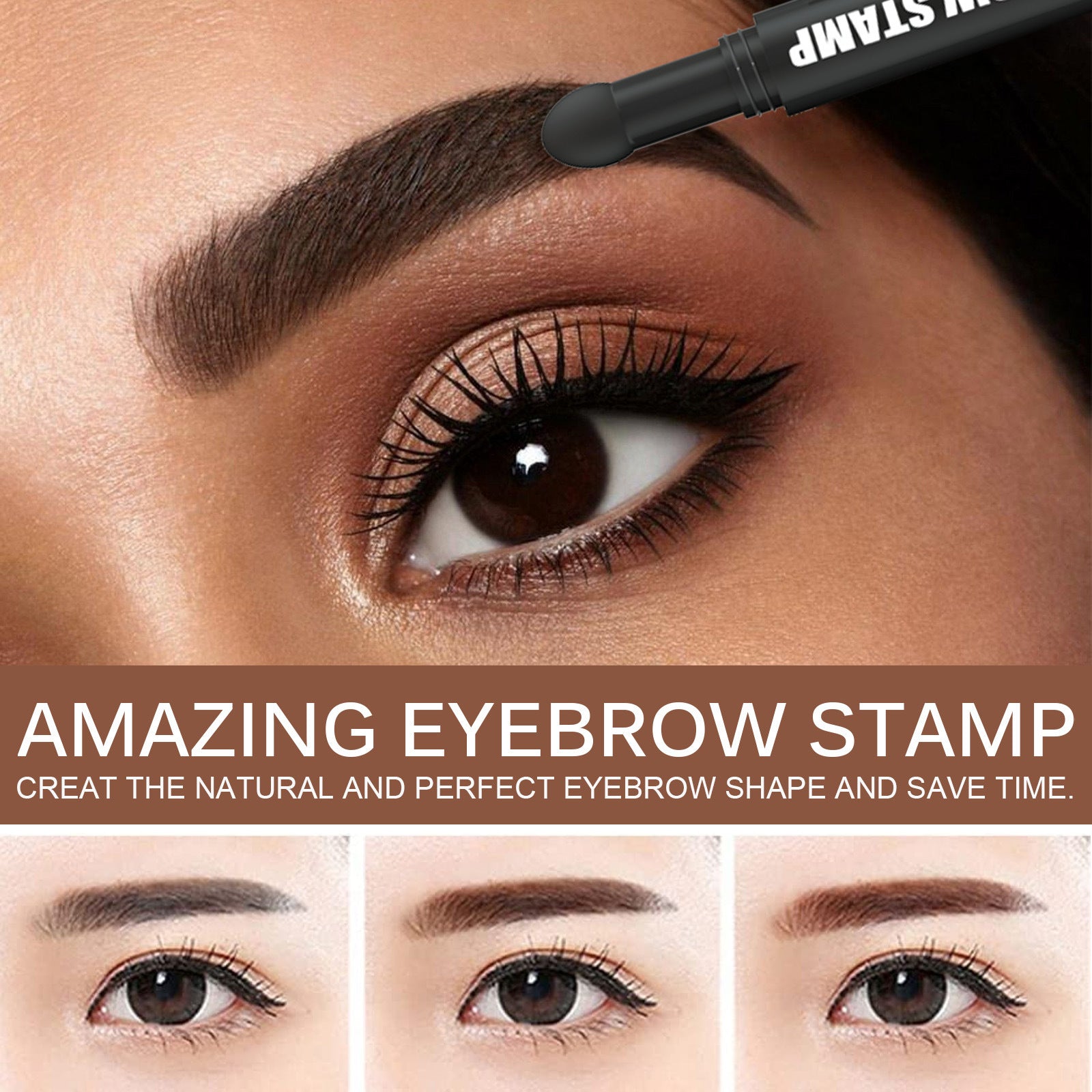 Eyebrow Stamp Pen – Quick & Easy Brow Printing Pen for Effortless, Natural-Looking Eyebrows (Lazy Girl Makeup Tool)