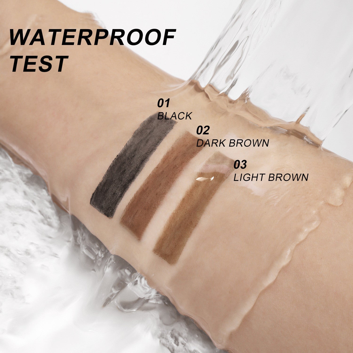 Fog Sense 3-in-1 Eyebrow Pencil – Waterproof, Smudge-Proof Eyebrow Definer with Pencil, Powder & Brush